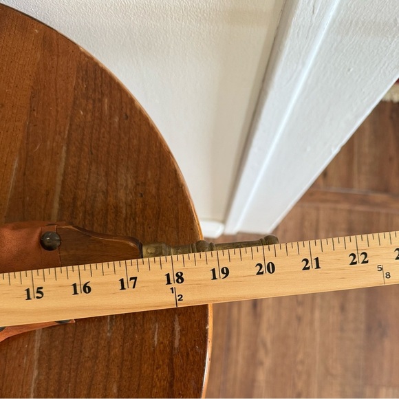 Vintage Wood Brass And Leather Fireplace Bellows - Picture 8 of 9